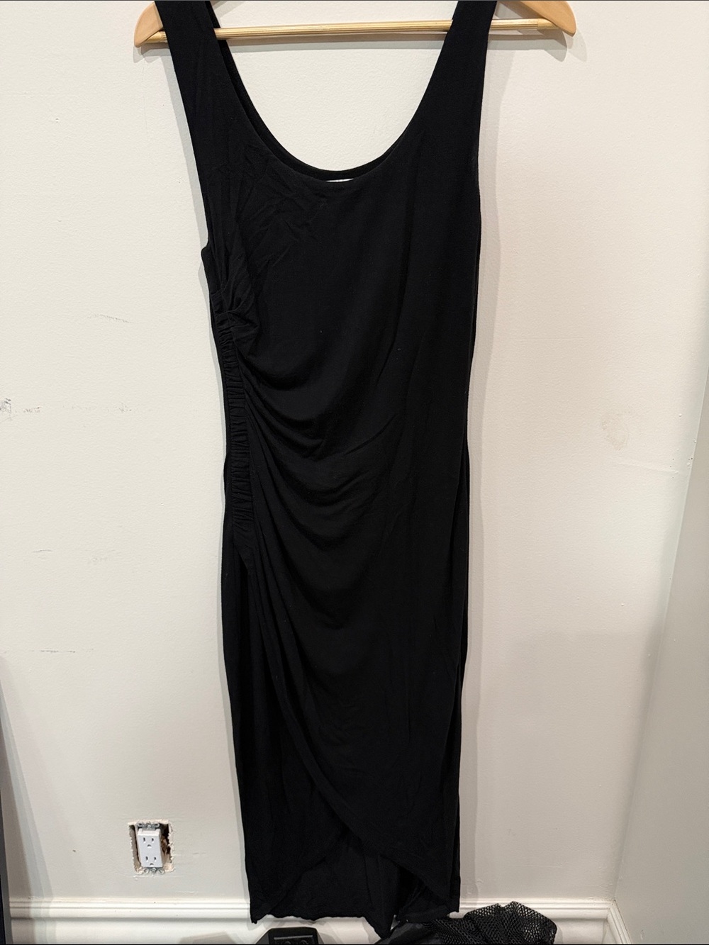 Bailey 44 Black Ruched Maxi Dress